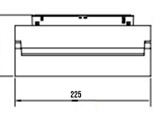 Alternative view of Magnetic Track Light Force Clear-B
