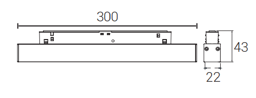 Alternative view of Magnetic Track Light Force Linear-A
