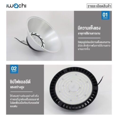 Alternative view of โคมไฮเบย์ LED IWACHI LIGHT 150W