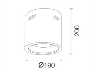 Alternative view of DOWNLIGHT E27 GLENN-R6