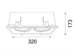 Alternative view of DOWNLIGHT AR111 LIMO-B