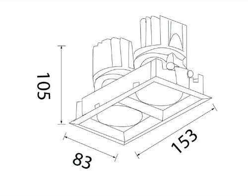 Alternative view of Downlight LED COB ZANE-B