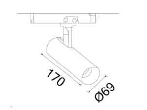 Alternative view of DYLINE-C TRACK LIGHT